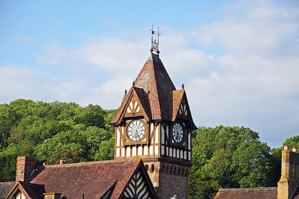 Ledbury,Library,And,Clock,Tower,,Ledbury,,Herefordshire,,England,,Uk,,Western
